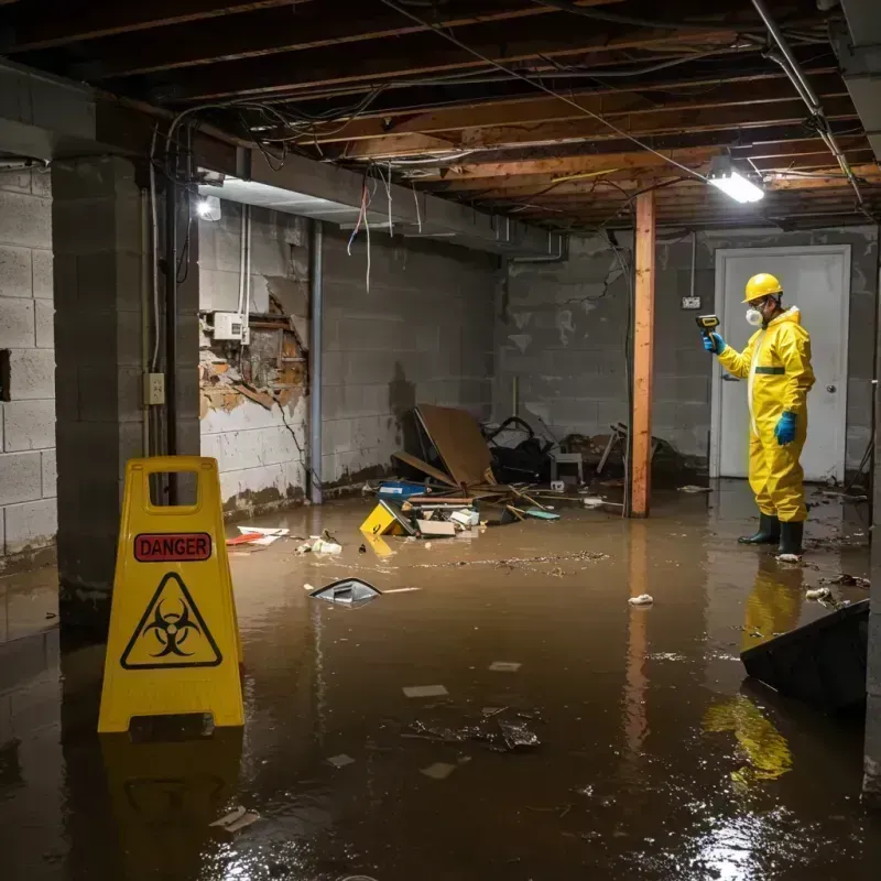 Flooded Basement Electrical Hazard in Cherokee County, AL Property